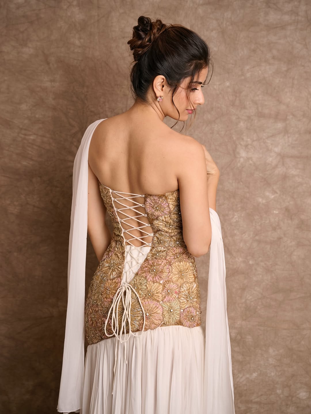 Golden Bloom Bride: Ashika Ranganaths Pearl-Draped Magic