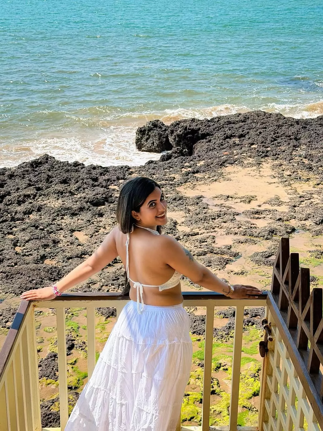 Sravanthi Chokarapu Radiates Coastal Charm in Breezy Beachside Look