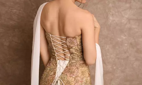 Golden Bloom Bride: Ashika Ranganaths Pearl-Draped Magic