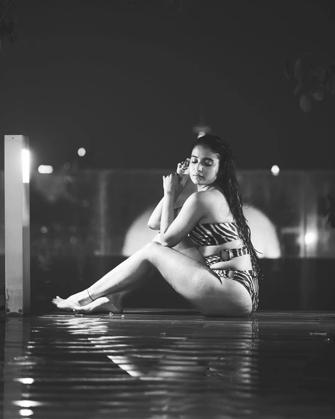 Chaithra J Achar Turns Rooftop Nights into Cinematic Dreams