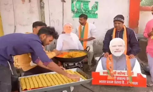 లడ్డూ కావాలా బాబూ...బీజేపీ సంబరాలు షురూ !