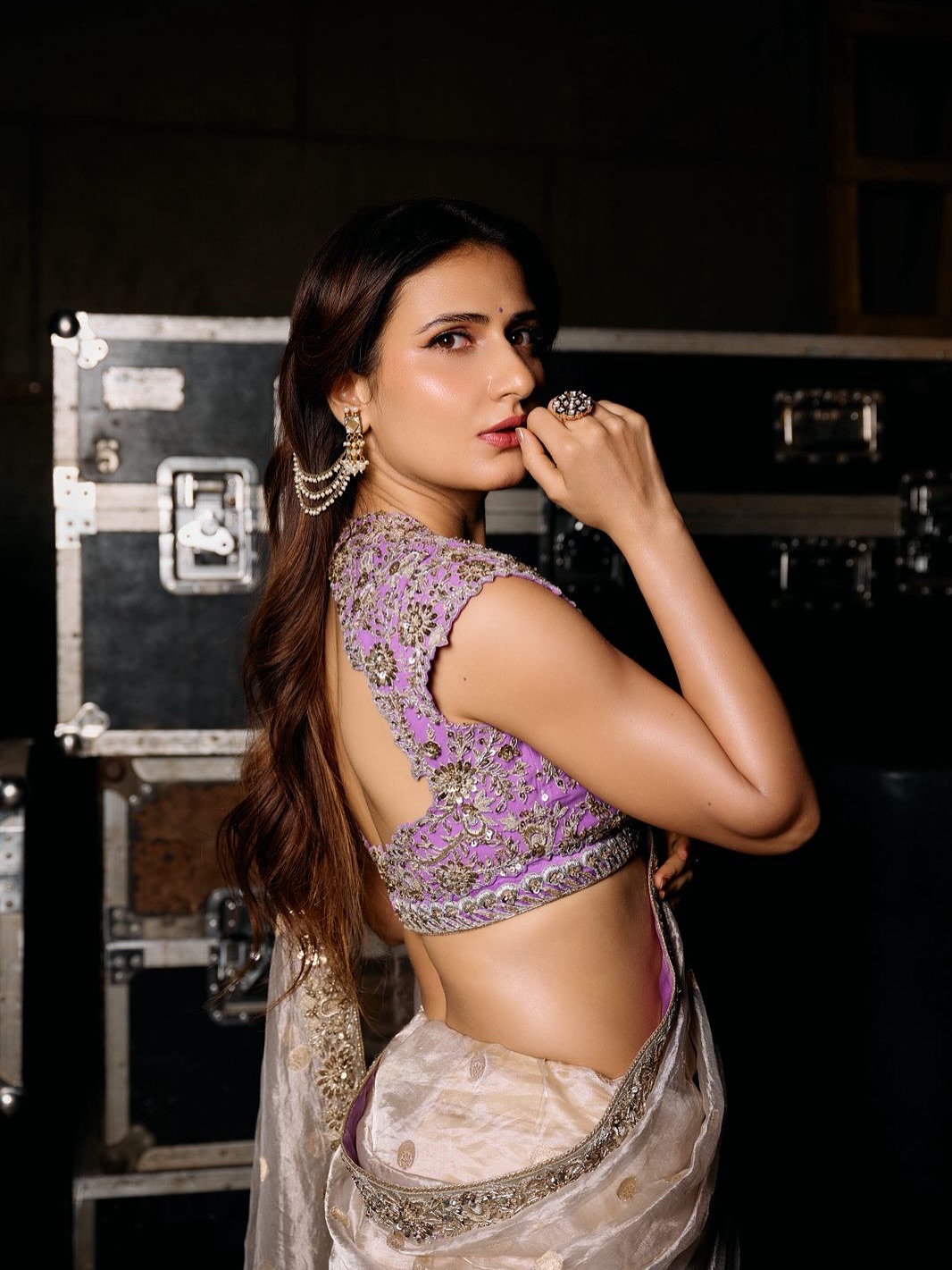 fatima sana shaikh dazzles in gustakh ishq saree look