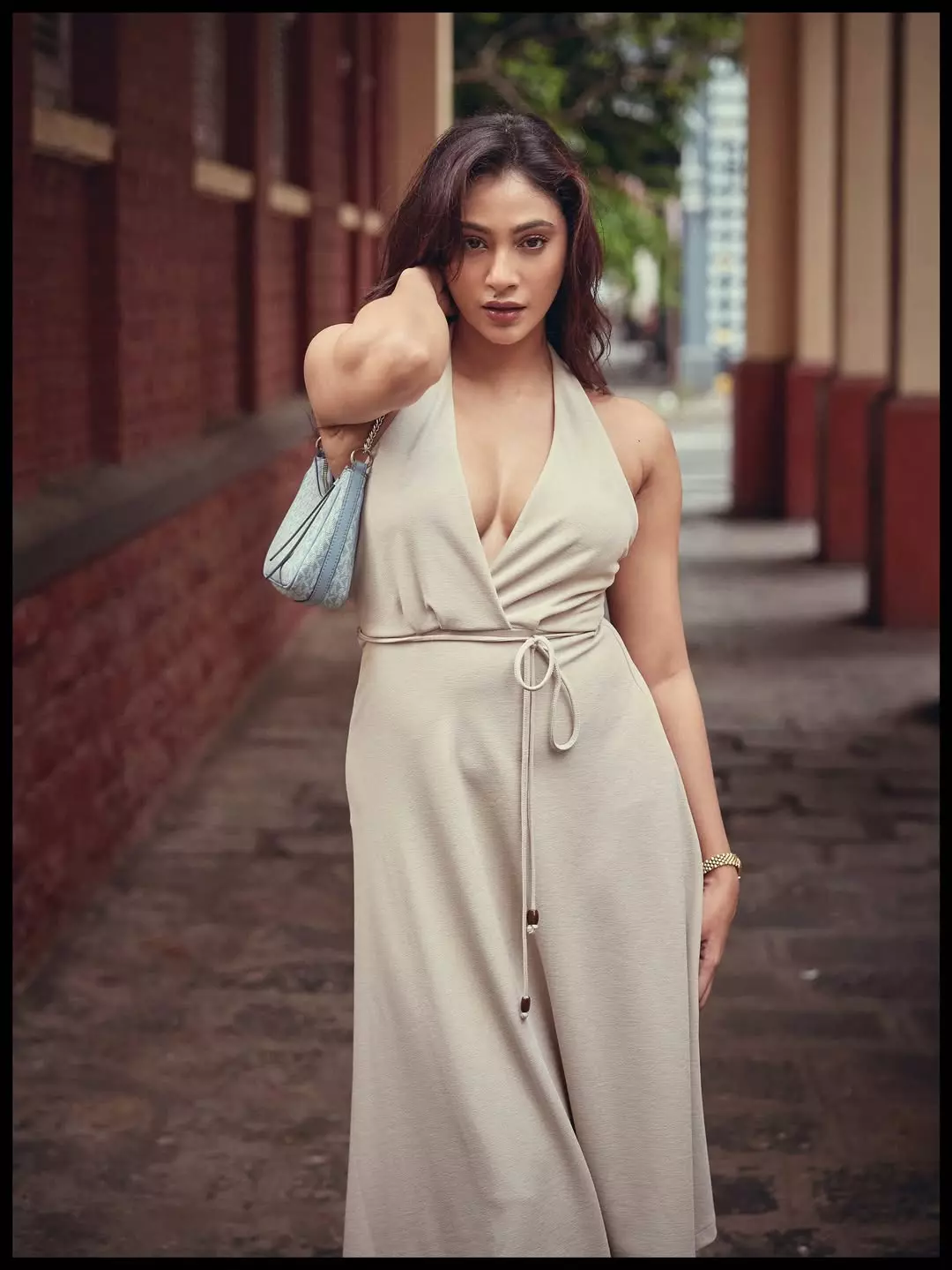 Anukreethy vas shines on and off camera