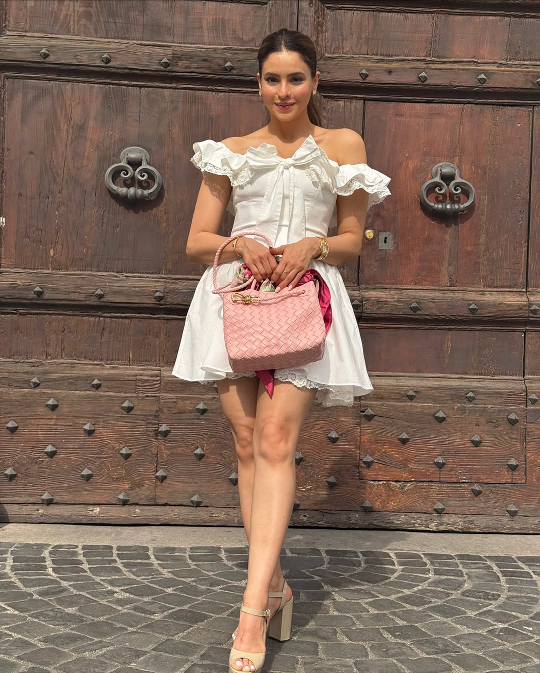 Aamna Sharif Looks Like a Dream in White During Her Rome Getaway