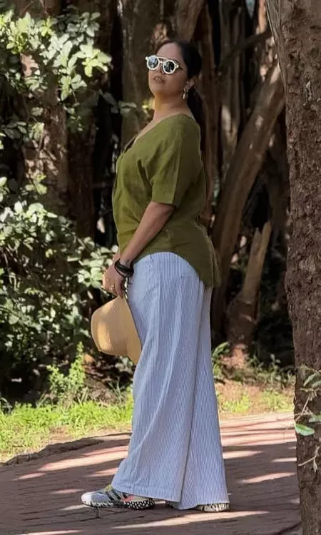 Anasuya Bharadwaj Blends Fashion with Nature