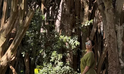 Anasuya Bharadwaj Blends Fashion with Nature