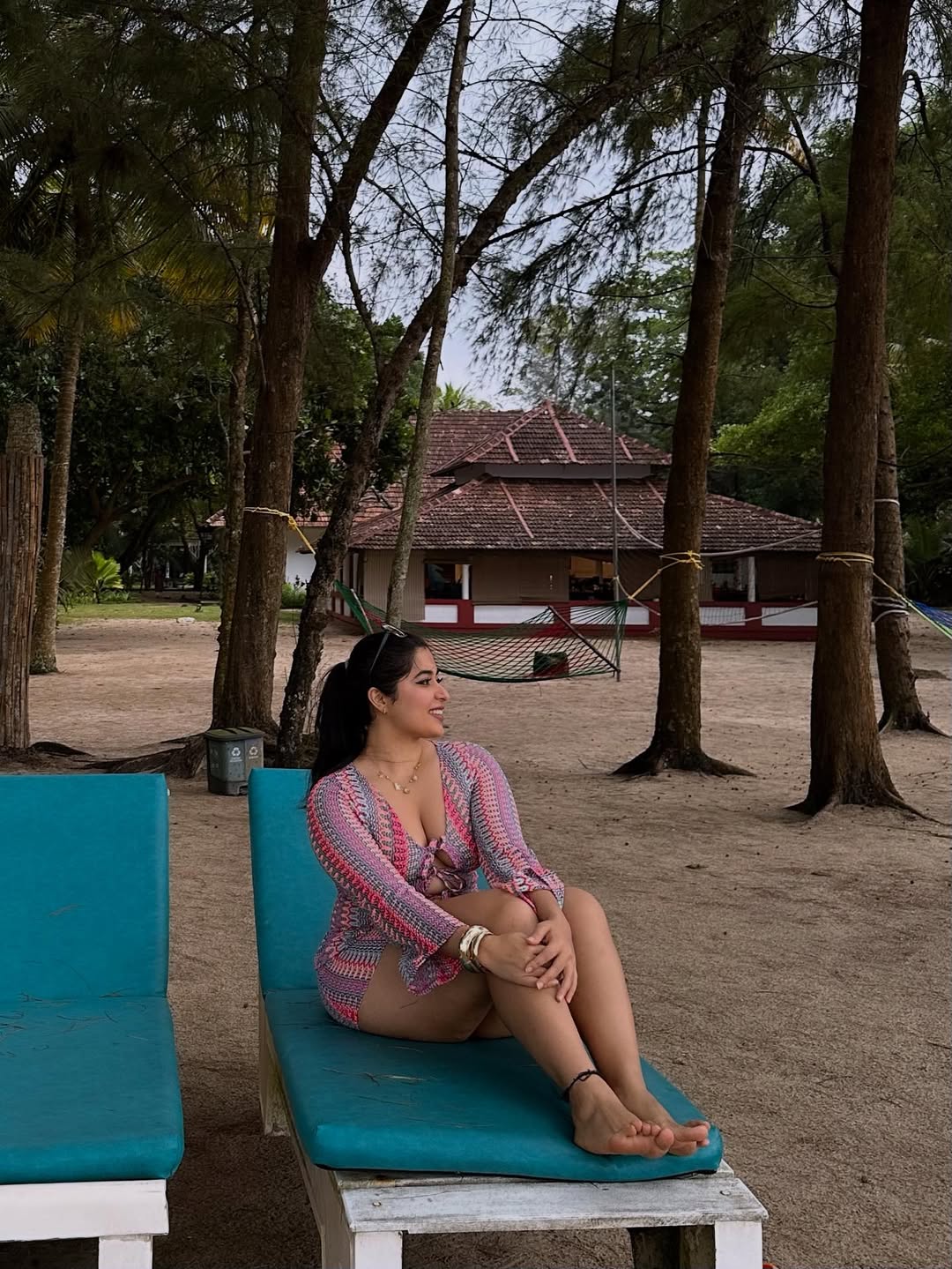 Nikita Sharma Enjoys Serene Beach Vacation in Kerala