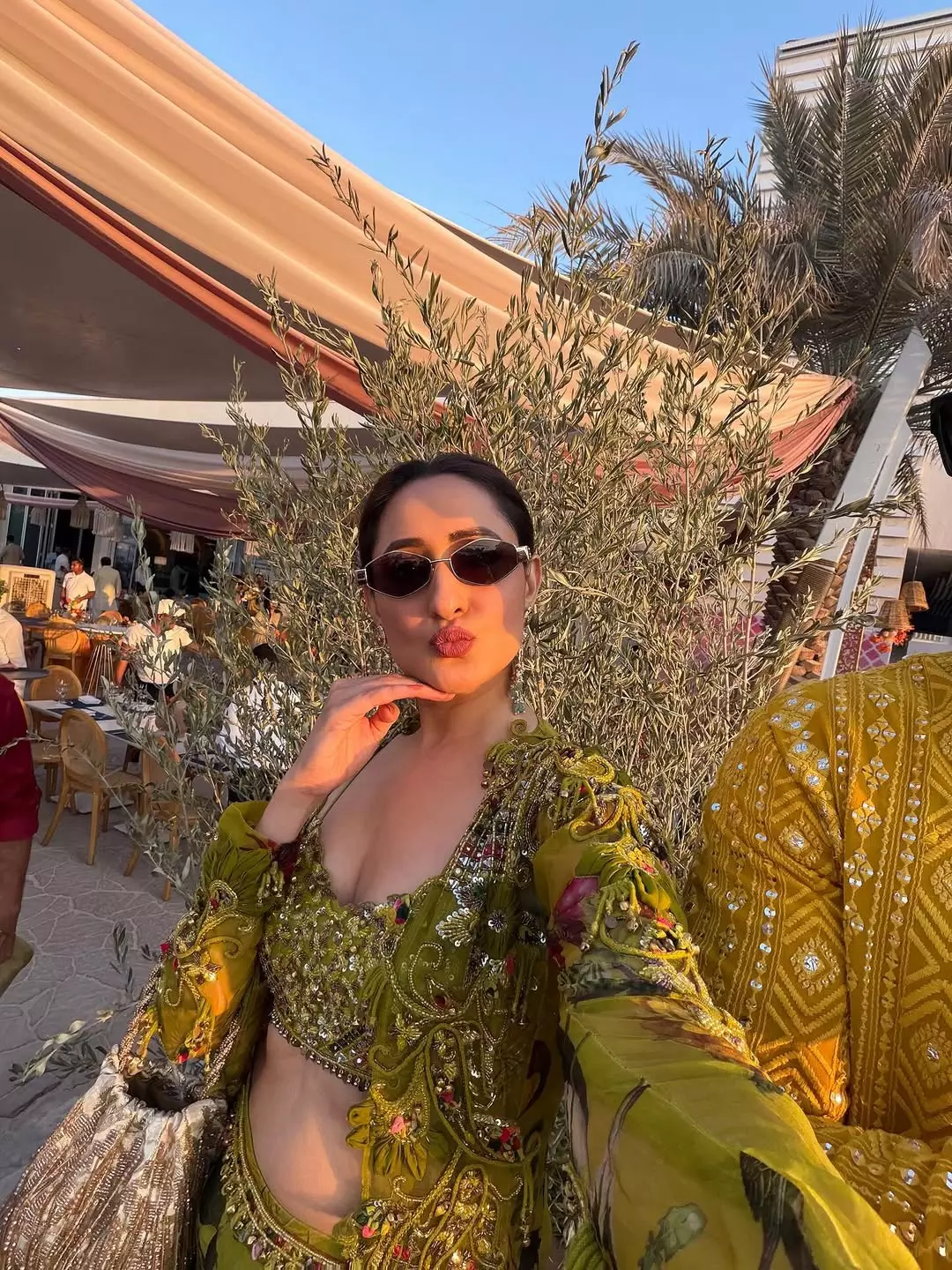 Lime Lehenga Enchantress: Pragya’s Magic in the Air