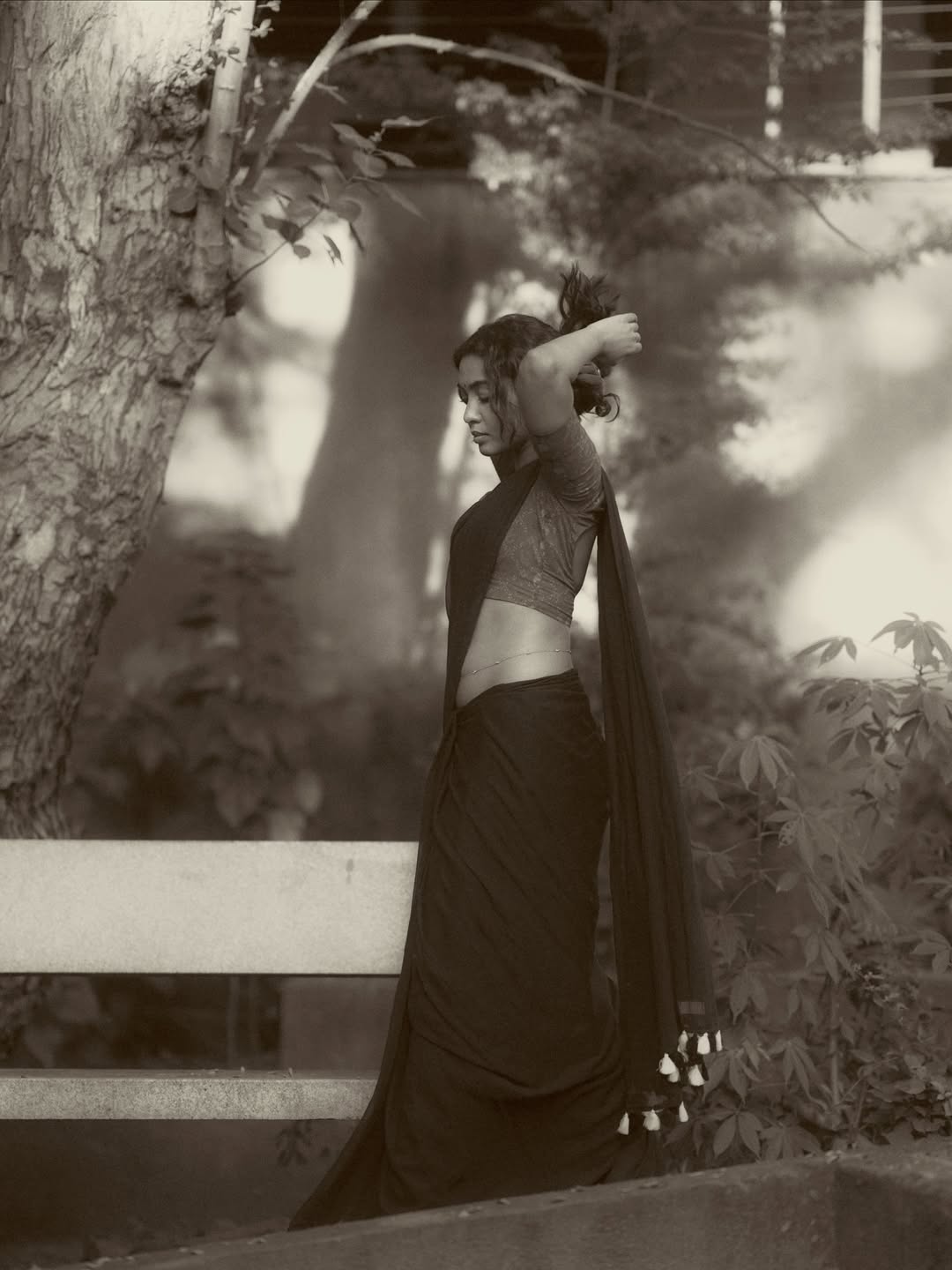 shivathmika rajashekar stuns in timeless black-and-white poetry look