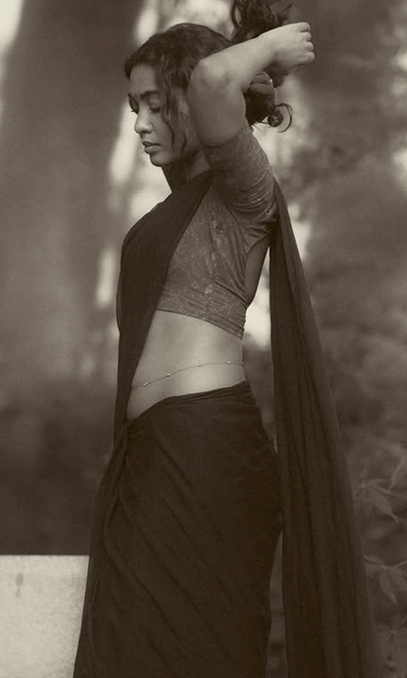 shivathmika rajashekar stuns in timeless black-and-white poetry look