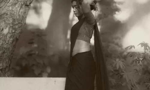 shivathmika rajashekar stuns in timeless black-and-white poetry look