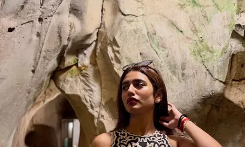 priya prakash varrier wows in black mini dress at coconut caves priya prakash varrier wows in black mini dress at coconut caves