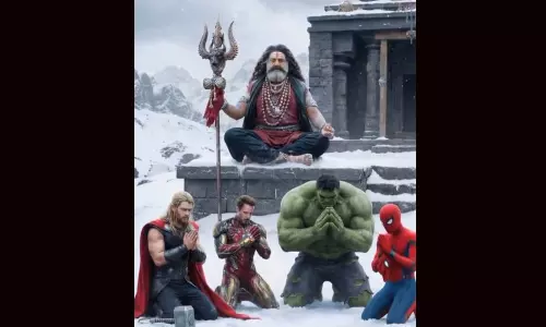 మార్వెల్ సూపర్ హీరోలతో అఖండ.. ఎంత బాగుందో..