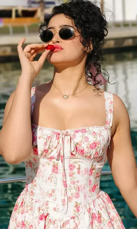 Apsara Rani Embraces Her Soft Girl Era in Dubai Marina