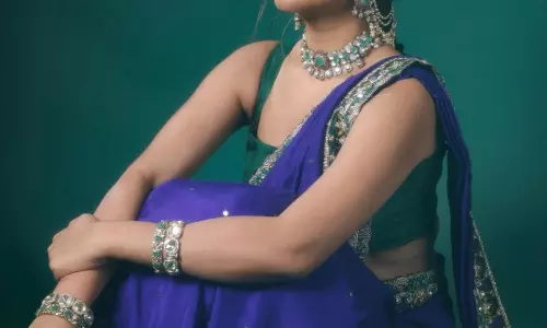 Nidhhi Agerwal stuns in royal look for the raja saab