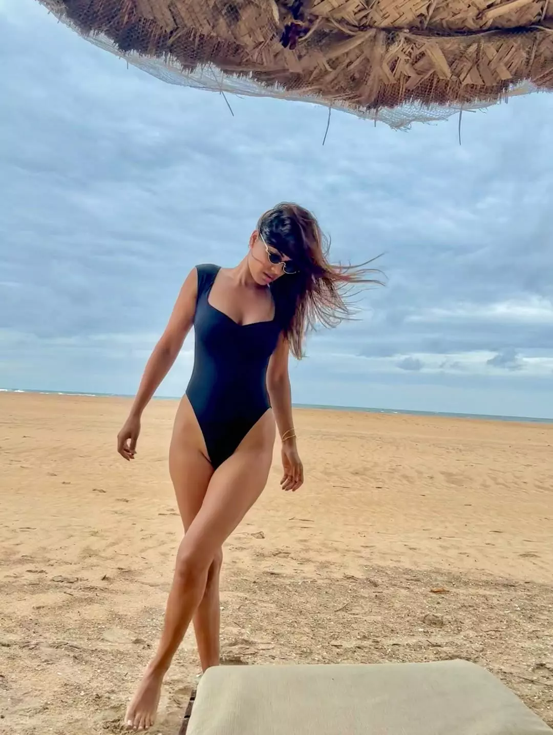 Nia Sharma Chilling Alone At Beach