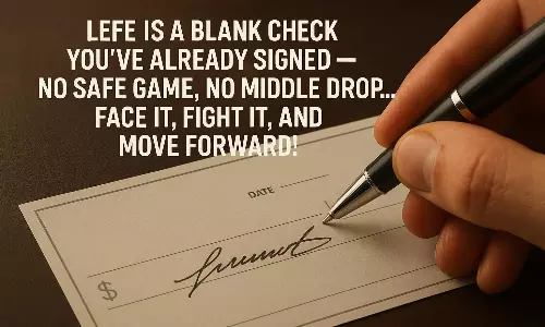 బ్లాంక్ చెక్ మీద సంతకం...రిస్క్ చేయాల్సిందే !