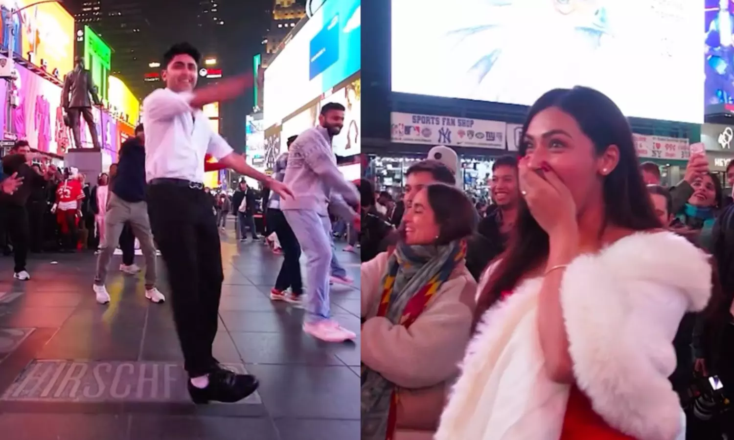 న్యూయార్క్ టైమ్ స్క్వేర్ సాక్షిగా లవ్ ప్రపోజల్.. సినిమాను తలపించారుగా! న్యూయార్క్ టైమ్ స్క్వేర్ సాక్షిగా లవ్ ప్రపోజల్.. సినిమాను తలపించారుగా!