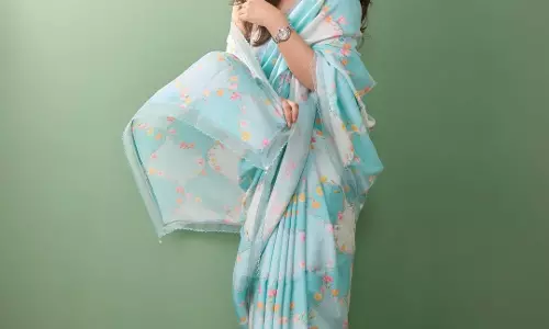 Yami Gautam Adores In Soft Floral Saree Yami Gautam Adores In Soft Floral Saree