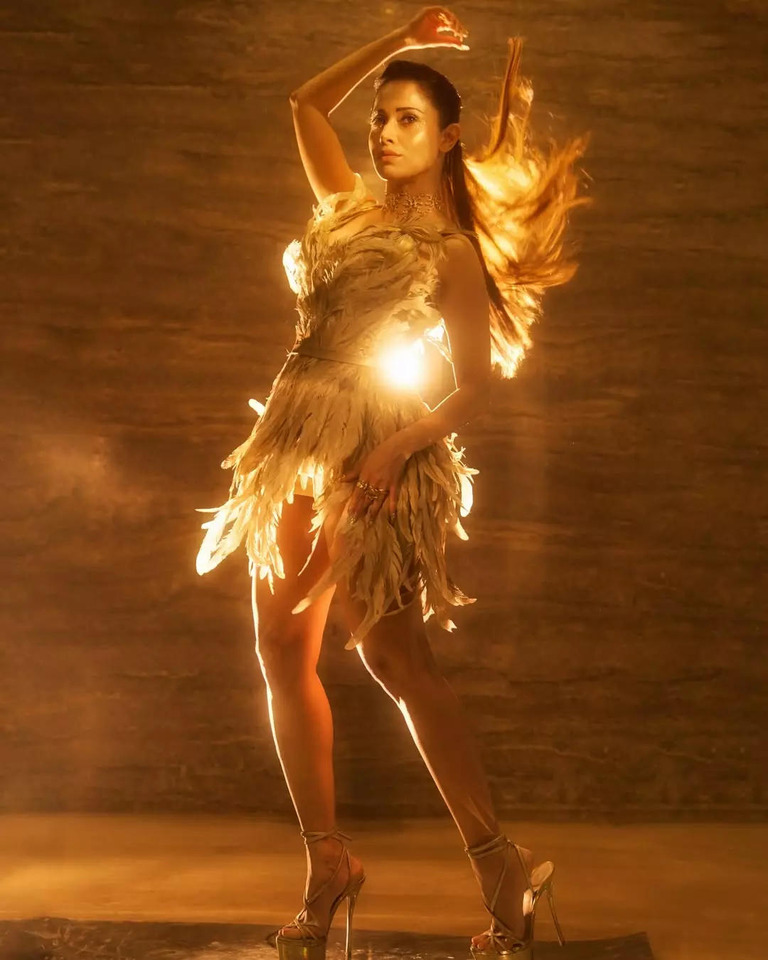 Nushrratt Bharuccha Shines in New Golden Photo Nushrratt Bharuccha Shines in New Golden Photo