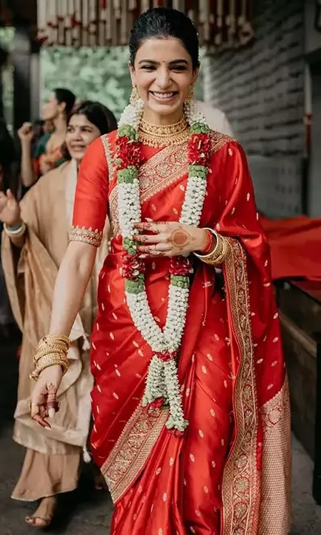 Why Samantha Wedding Saree Is a True Celebration of Indian Craft