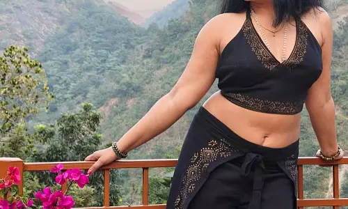 Poonam Bajwa Shines in a Serene Mountain Backdrop