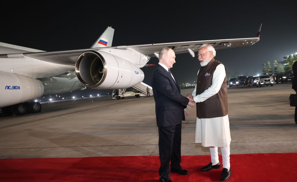 India-Russia ties shine as modi warmly welcomes putin India-Russia ties shine as modi warmly welcomes putin