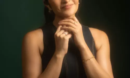 Rukmini Vasanth Dazzles In Green Glam Gown