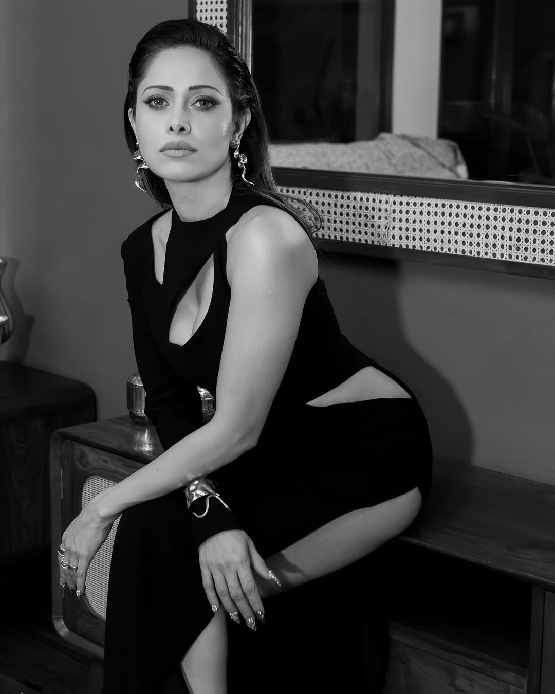 Nushrratt Bharuccha Stuns In Elegant All-Black Ensemble