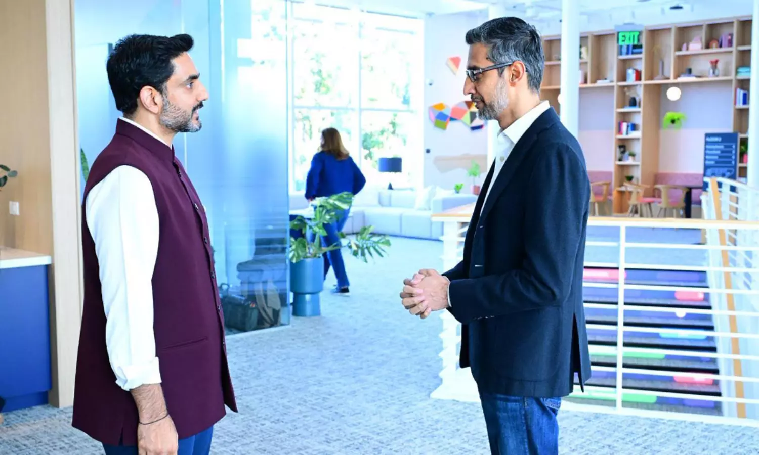 గూగుల్ సీఈవోతో లోకేశ్.. స్పెషలేంటో? గూగుల్ సీఈవోతో లోకేశ్.. స్పెషలేంటో?