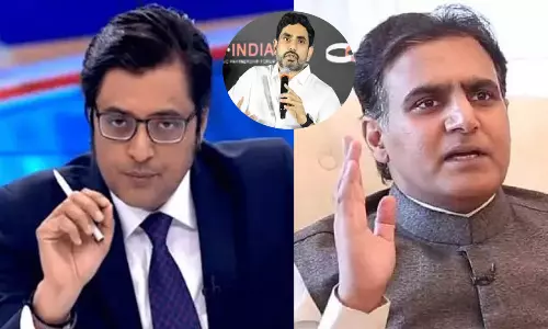 టీడీపీ...  ఆర్నాబ్ తో పాచప్!