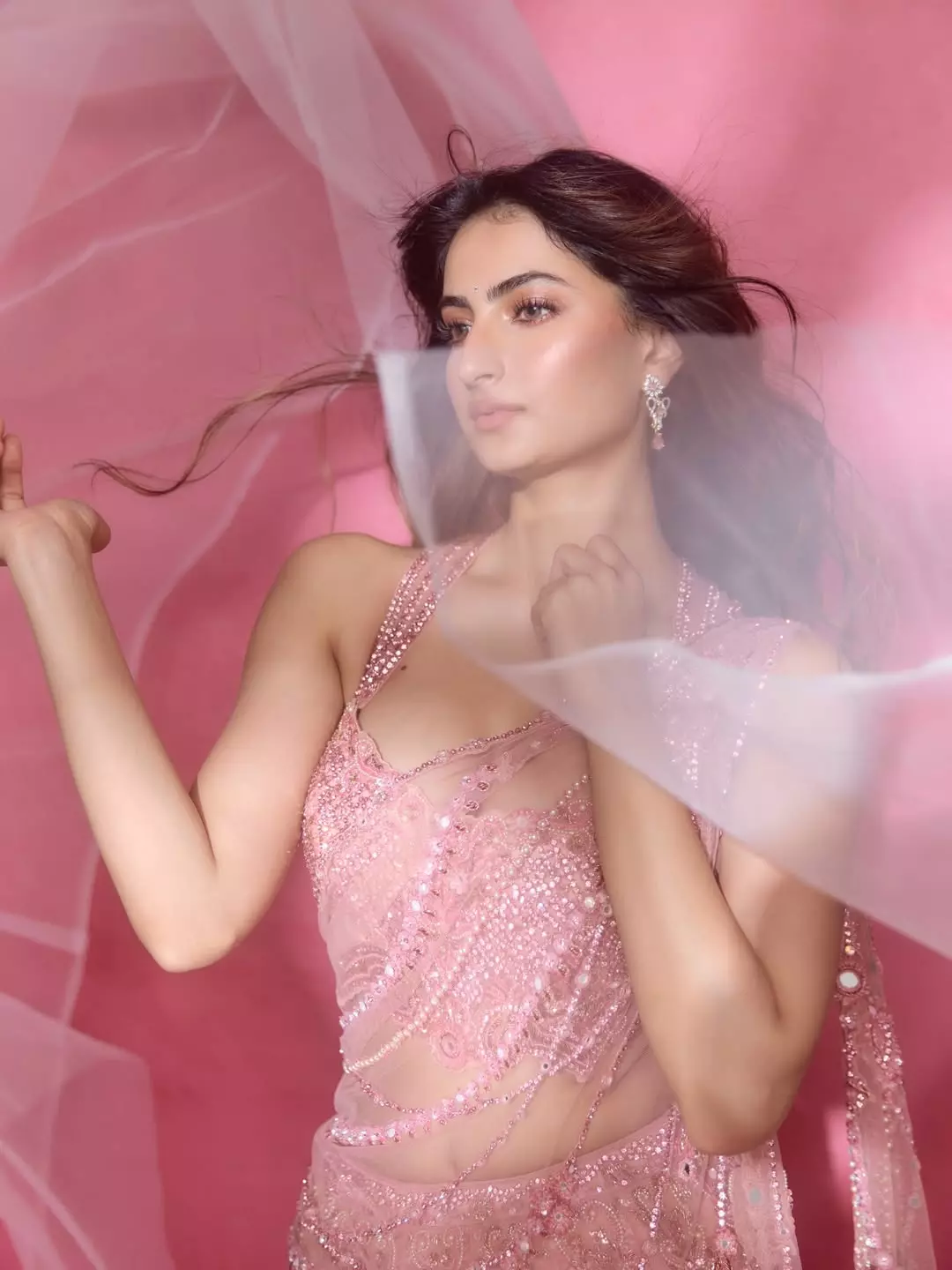 Palak Tiwari Blushes In Pink Lehenga Palak Tiwari Blushes In Pink Lehenga