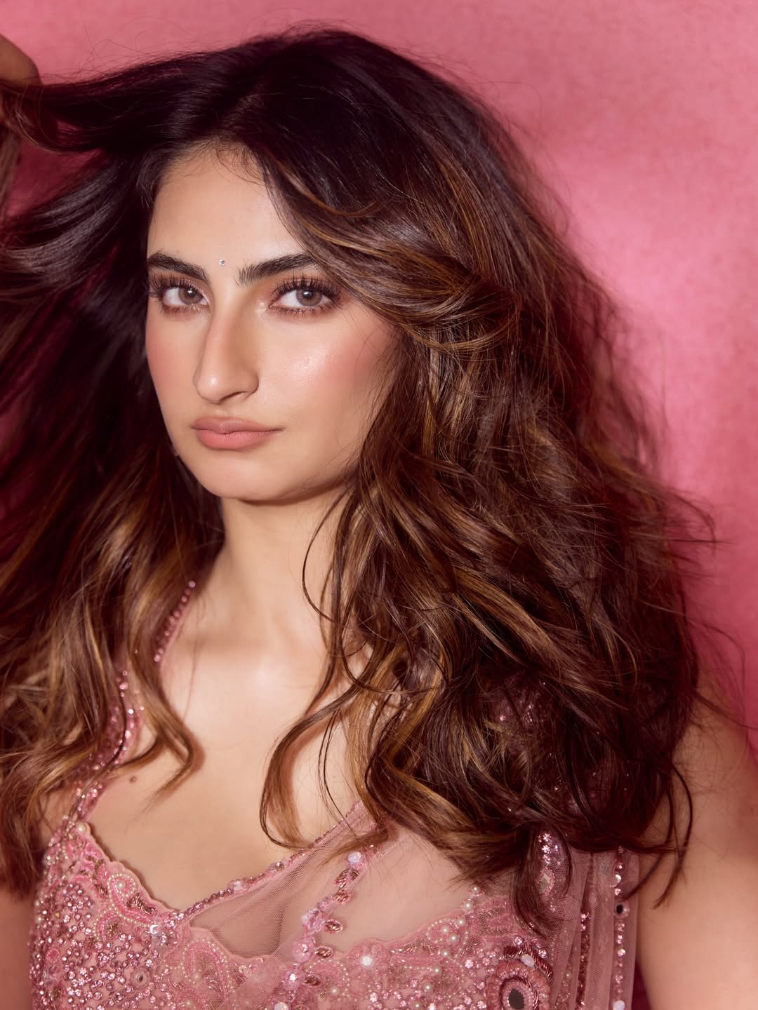 Palak Tiwari Blushes In Pink Lehenga