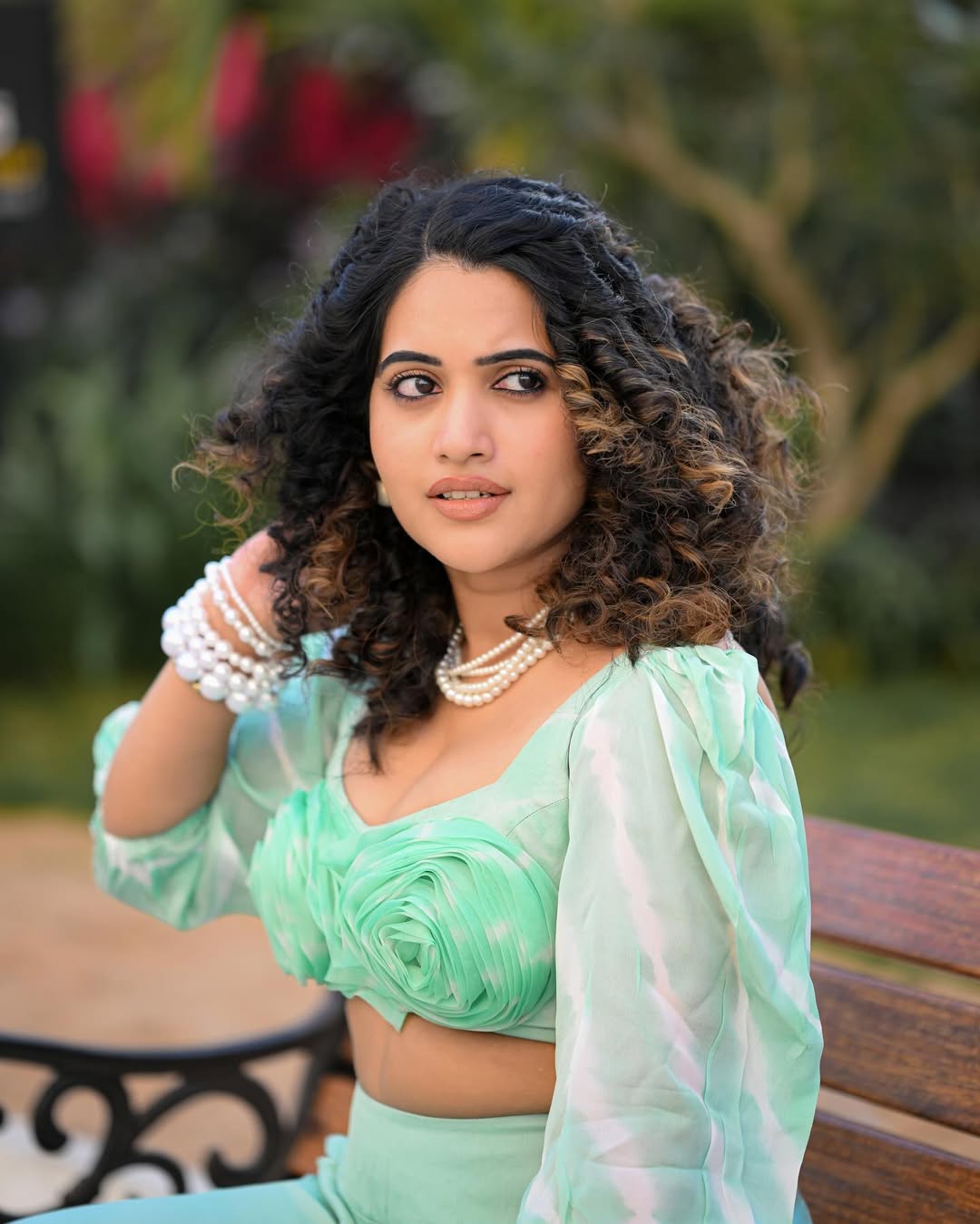 Sravanthi Chokarapu Wows Fans with Chic Two-Piece Look