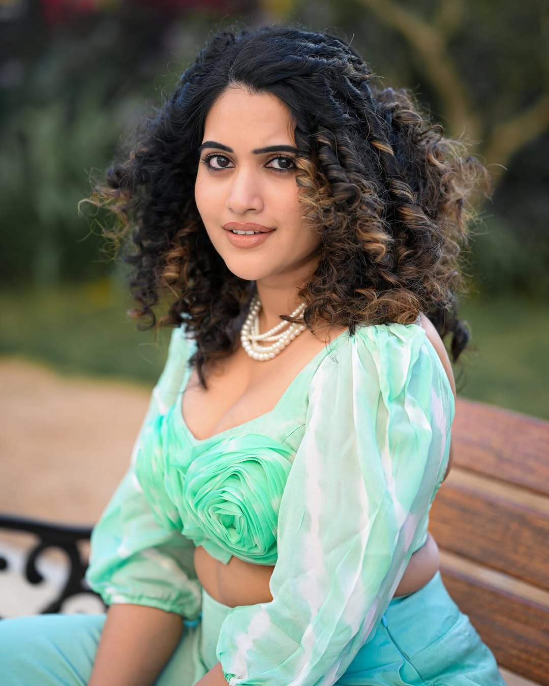 Sravanthi Chokarapu Wows Fans with Chic Two-Piece Look