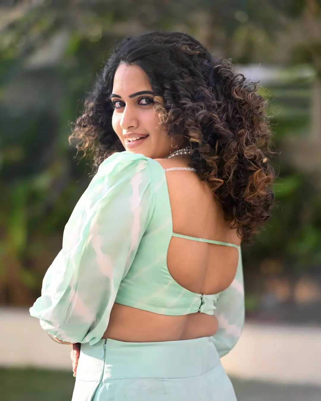 Sravanthi Chokarapu Wows Fans with Chic Two-Piece Look