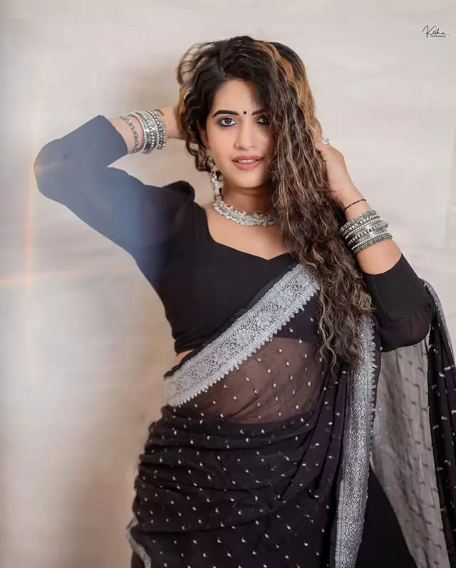 Sravanthi Chokarapu Wows Fans with Chic Two-Piece Look