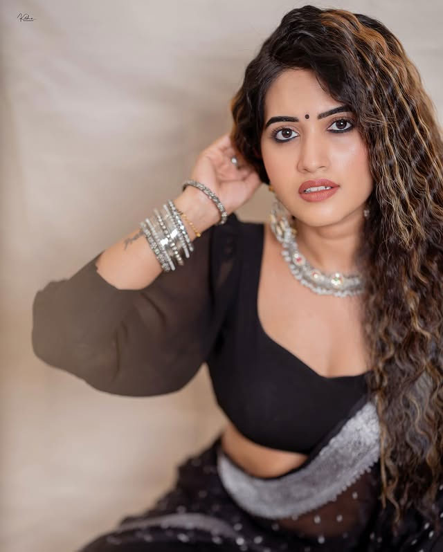 Sravanthi Chokarapu Wows Fans with Chic Two-Piece Look