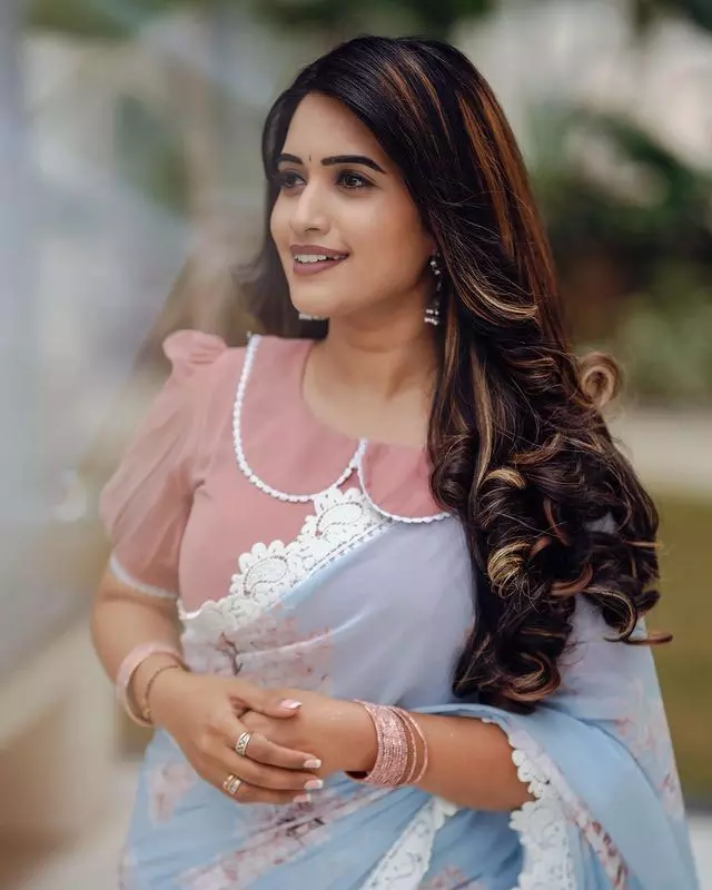 Sravanthi Chokarapu Wows Fans with Chic Two-Piece Look