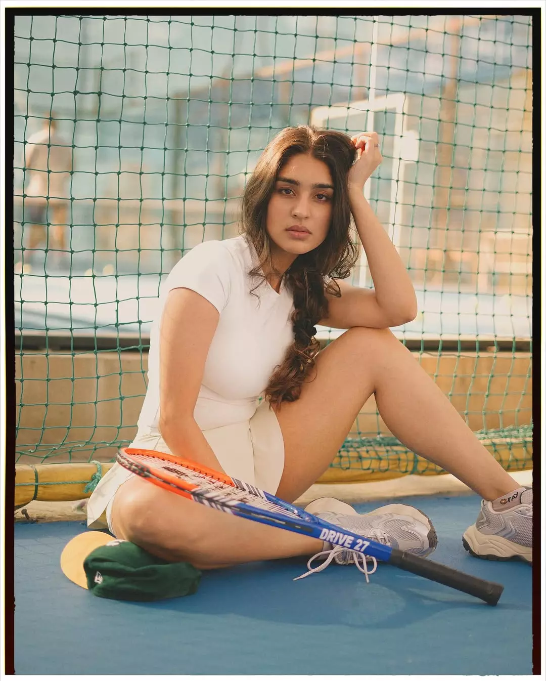 Yukti Thareja Enjoys a Breezy Moment on the Tennis Court Yukti Thareja Enjoys a Breezy Moment on the Tennis Court