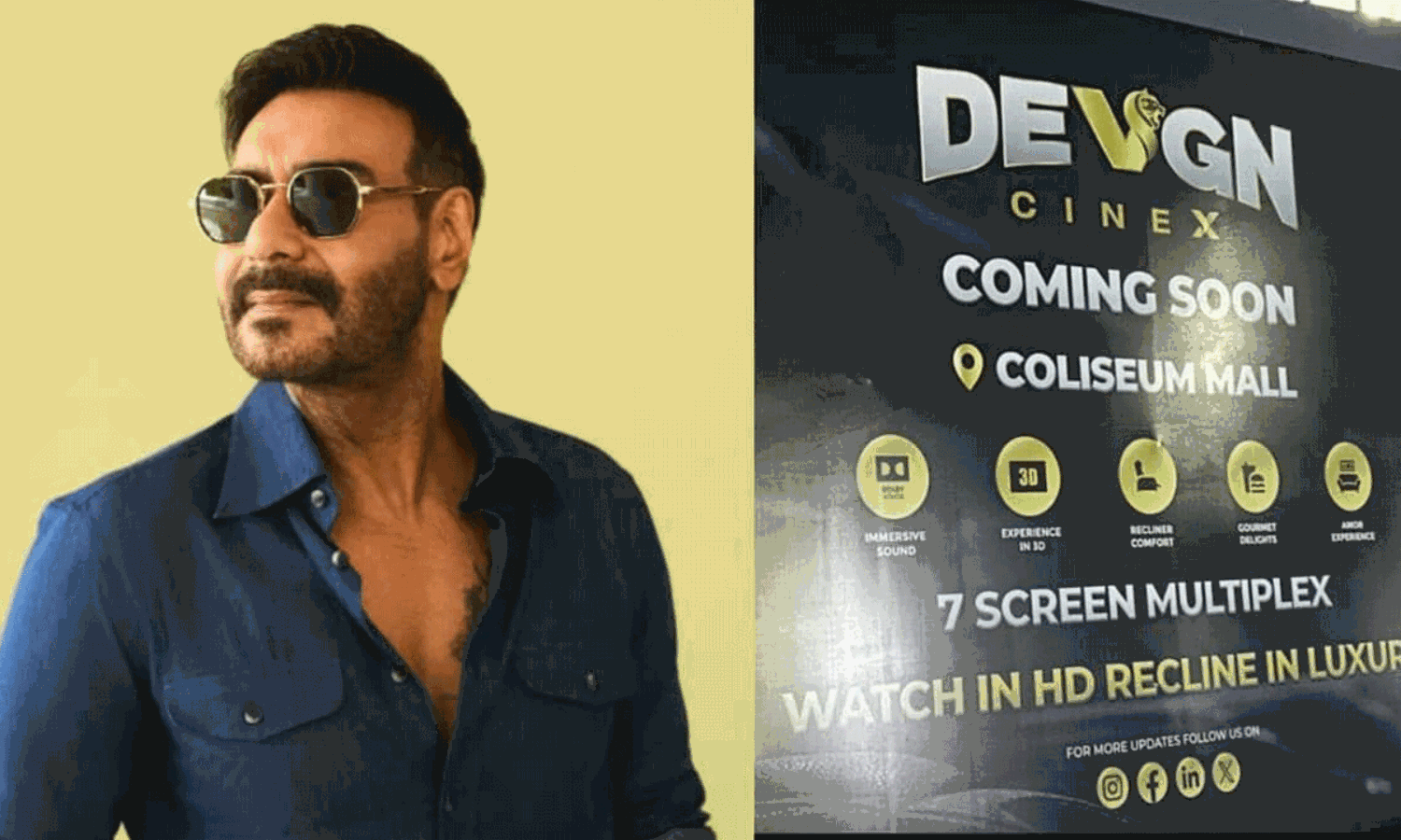 హైదరాబాద్ మల్టీప్లెక్స్ వ్యాపారంలో దేవగన్ హైదరాబాద్ మల్టీప్లెక్స్ వ్యాపారంలో దేవగన్