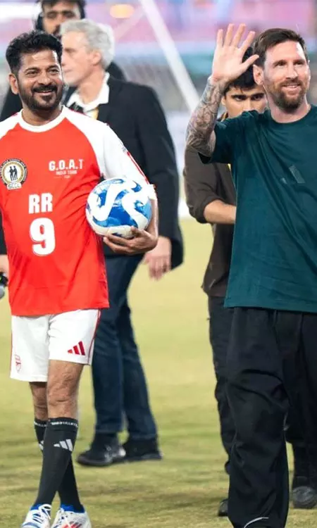 Messi Mania in Hyderabad: Revanth Reddy & Rahul Gandhi Grace Historic Tour
