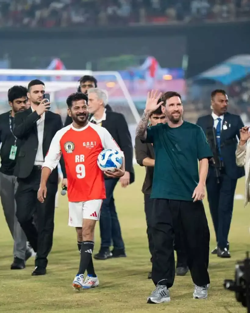 Messi Mania in Hyderabad: Revanth Reddy & Rahul Gandhi Grace Historic Tour