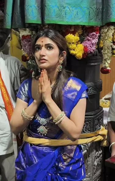 Sreeleela Tied To A Pillar At Simhachalam Sreeleela Tied To A Pillar At Simhachalam