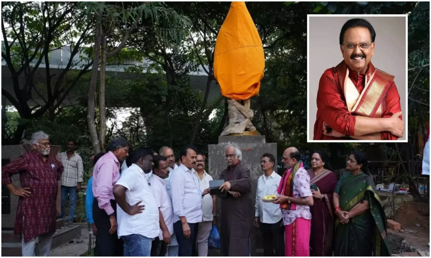 ఎస్పీ బాలు విగ్రహవిష్కరణ: తెలంగాణ ఉద్యమకారుల ఫైర్! ఎస్పీ బాలు విగ్రహవిష్కరణ: తెలంగాణ ఉద్యమకారుల ఫైర్!