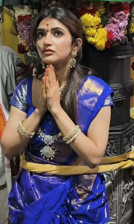 Sreeleela Tied To A Pillar At Simhachalam