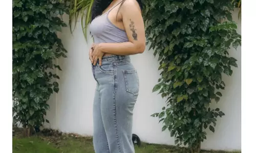 Deviyani Sharma Shines in Chic Casual Look Amid Lush Greens