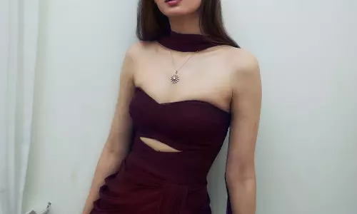 Diana Penty Turns Heads in Designer Wine Gown