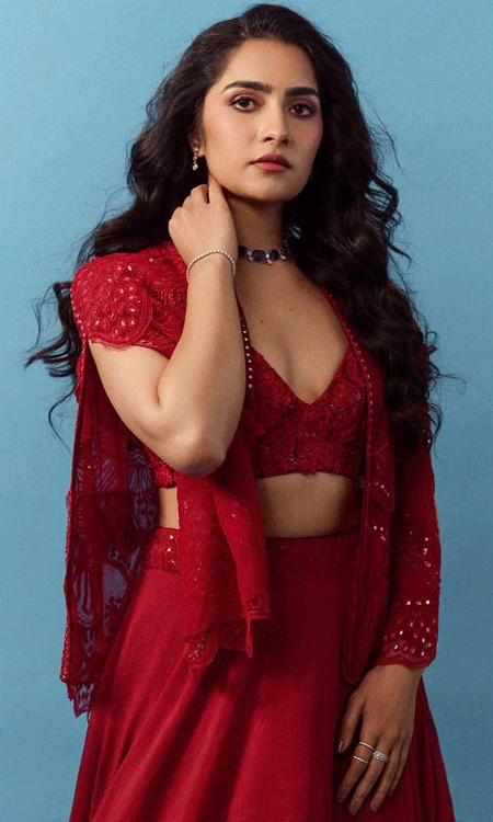 Rukmini Vasanth stuns in red ethnic ensemble, sets style goals