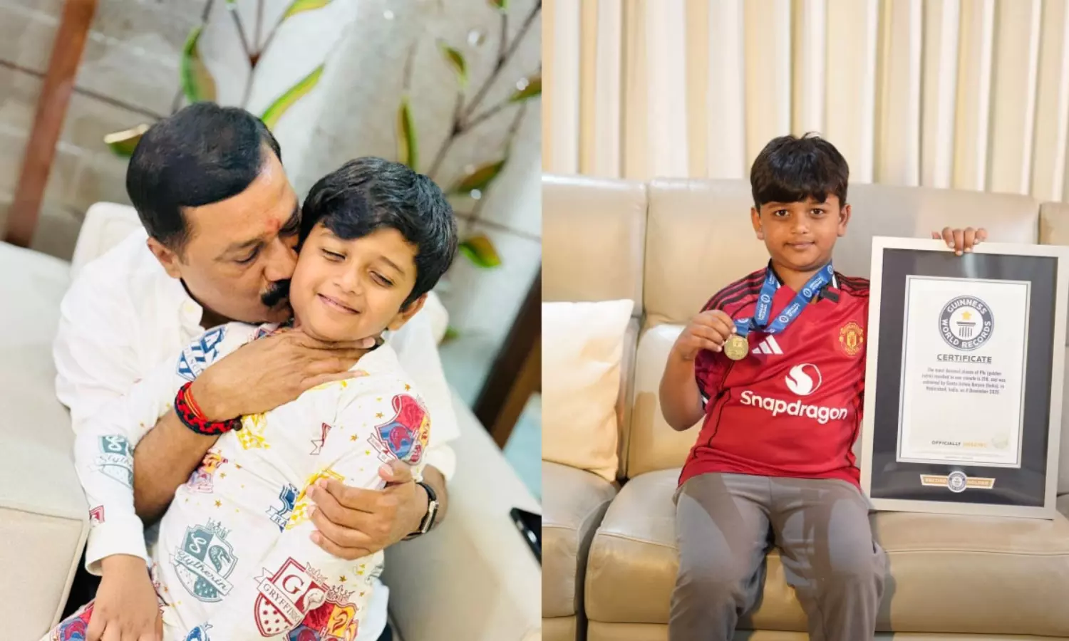 మంత్రి నారాయణ.. మాజీ మంత్రి గంటా మనమడి ఘనత